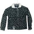 Disney Jackets & Coats | Disney Mickey Mouse Girls Corduroy Leopard Print Faux Fur Trim Jacket Gray 5/6 | Color: Black/Gray | Size: 6g