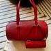 Louis Vuitton Bags | Louis Vuitton Red Epi Leather Soufflot Tote Bag, With Matching Pouch | Color: Gold/Red | Size: Os