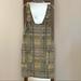Zara Dresses | Euc Zara Pinafore Plaid Overalls Dress, Multi-Colored/Blended, S | Color: Green/Yellow | Size: S