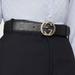 Gucci Accessories | Gucci Signature Leather Belt | Color: Black/Silver | Size: 80