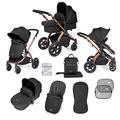 Ickle Bubba Stomp Luxe 2-in-1 Pushchair - Bronze/Midnight/Black