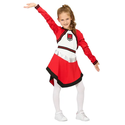 Kinderkleid Cheerleaderin, rot/weiß