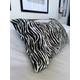 Zebra pillow, animal print cushion cover, eclectic home decor, striped pillows, bolster cushion cover, moody maximalism home