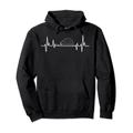 Igel Herzschlag EKG Puls Igel Pullover Hoodie