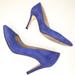 J. Crew Shoes | J. Crew Blue Pointed Toe Suede Heels Size 6 | Color: Blue | Size: 6