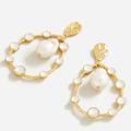 J. Crew Jewelry | J.Crew Semi-Precious Stone Statement Earrings Bk912 Nwt | Color: Cream/Gold | Size: Os