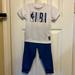 Nike Matching Sets | Cutewhite & Blue Nbaniketoddlersboysput Together Outfit Sz 24m | Color: Blue/White | Size: 24mb