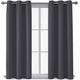 AR Ware Blackout Curtains For Bedroom - 2 Panels with Tie Backs and Eyelets Thermal Blackout Curtains - Energy Saving lightweight curtains, Noise Reducing, Soft Curtains Bedroom