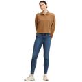 Skinny-fit-Jeans TOM TAILOR DENIM Gr. 27, N-Gr, blau (used, mid, stone, blue) Damen Jeans Röhrenjeans