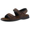 Sandale JOSEF SEIBEL "Rafe", Herren, Gr. 43, braun (braun, schwarz), Nubukleder, sportlich, Schuhe, Sommerschuh, Klettschuh, Freizeitsandale, mit Lederdecksohle