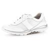 Sneaker GABOR ROLLINGSOFT, Damen, Gr. 39, weiß, Leder, Textil, unifarben, sportlich, Schuhe, mit sportlichem Mesheinsatz, Freizeitschuh, Halbschuh, Schnürschuh