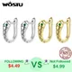 Wostu – boucles d'oreilles créoles en argent Sterling 925 pour femmes bijoux fins couleur argent