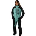 FXR Recruit F.A.S.T. Insulated Ladies One Piece Snowmobile Suit, black-green, Size 10 for Women
