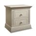 Sorelle Providence 2 - Drawer Nightstand Wood in Gray/White | 24 H x 24 W x 18 D in | Wayfair 8380-HF