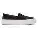 TOMS Women's Black Fenix Platform Slip-On Sneakers Shoes, Size 8
