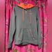 Under Armour Tops | Grey And Coral Under Armour Hoodie | Color: Gray/Pink | Size: M