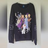 Disney Tops | Disney Frozen Ii Sweatshirt Black Size 3xl | Color: Black | Size: 3x