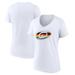 Women's Fanatics Branded White Carolina Hurricanes Team Pride Logo V-Neck T-Shirt