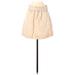 J.Crew Casual Mini Skirt Mini: Tan Print Bottoms - Women's Size 2