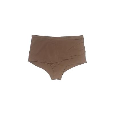 Resorts Plus Swimsuit Bottoms: Brown Print Swimwear - Women's Size 18
