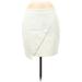 Banana Republic Casual Mini Skirt Mini: White Solid Bottoms - Women's Size 8