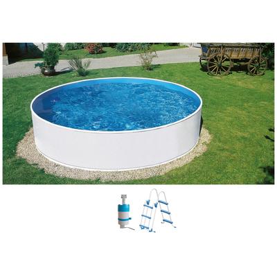 Rundpool KONIFERA "Kreta I", weiß, H:90cm Ø:350cm, Schwimmbecken, 3-tlg., in verschiedenen Größen Image