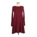 Old Navy Casual Dress - A-Line: Burgundy Print Dresses - Women's Size X-Small