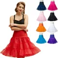 Misshow-Jupon Vintage pour Femme Robe Rockabilly Jupe Tutu Swing Crinoline Jupons pour Femme