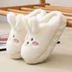 Pantoufles lapin blanc pour femmes chaussures Kawaii pour la maison pantoufles lapin moelleuses