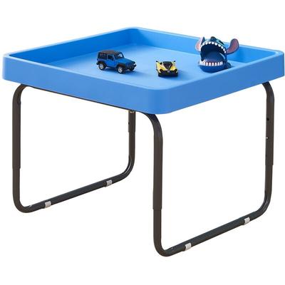Tuffspot - Tuff Spot Square Junior Mixing Play Tray 70cm with Height Adjustable Stand - sky blue