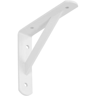 Regalkonsole (150 x 125 x 30 mm, weiß, pulverbeschichtet) Schwerlastkonsole mit Querstrebe zur Image