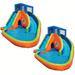 Banzai Falls Inflatable Water Park Kiddie Pool with Slides & Cannons (2 Pack) - 75.9