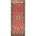 Floral Vintage Hamedan Persian Runner Rug Handmade Wool Carpet - 3'3"x 9'1"