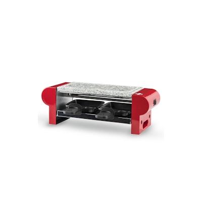 H.Koenig RP2 Raclette-Gerät / 2 Personen / mit Steingrill / 350 W / rot