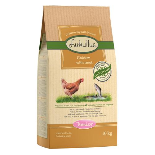 Sparpaket Lukullus 2 x 10/15 kg - Junior Huhn & Forelle (2 x 10 kg)