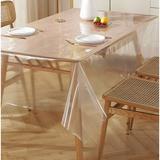 Symple Stuff Aghrunniaght Clear Vinyl Pvc Fabric Table Cover Protectorfor Dining Room Table Plastic/Vinyl | 612 W x 70 D in | Wayfair