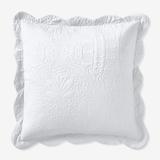 Lily Pinsonic Damask Euro Sham by BrylaneHome in White