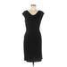 Ronni Nicole Casual Dress - Sheath: Black Solid Dresses - Women's Size 6