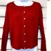 J. Crew Tops | Jcrew Womens Long Sleeve Button Down 100 % Silk Top Size M | Color: Red | Size: M