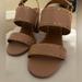 Coach Shoes | Coach Riley Heeled Sandals | Color: Cream/Tan | Size: 8.5