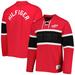 Men's Tommy Hilfiger Red Detroit Wings Walter Lace-Up Long Sleeve Top