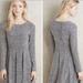 Anthropologie Dresses | Anthropologie Dolan Piper Fit And Flare Heather Grey Sweater Dress Size S | Color: Gray | Size: S