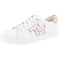 Plateausneaker TOM TAILOR Gr. 39, rosegold (weiß, rosa, goldfarben) Damen Schuhe Sneaker