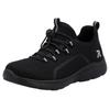 Slip-On Sneaker RIEKER SPORT, Damen, Gr. 39, schwarz, Textil, sportlich, Schuhe, Trekking Schuh, Freizeitschuh, Slipper mit einfachem Schnellverschluss, Topseller