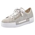 Plateausneaker RIEKER Gr. 36, grau (hellgrau) Damen Schuhe Damenschuh Plateausneaker Skaterschuh Sneaker Bestseller