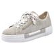 Plateausneaker RIEKER Gr. 36, grau (hellgrau) Damen Schuhe Damenschuh Plateausneaker Skaterschuh Sneaker Bestseller