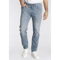 Tapered-fit-Jeans LEVI'S "502 TAPER" Gr. 34, Länge 32, blau (rock cod) Herren Jeans Tapered-Jeans