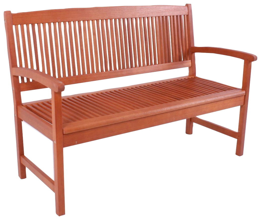 Gartenbank GARDEN PLEASURE "STOCKHOLM", braun (braun, braun), H:90,5cm T:60cm, Eukalyptus FSC 100%, geölt, Sitzbänke, Gartenbank, 2-Sitzer