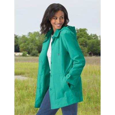 Women's Updated 7-Pocket Solid Jacket, Jade Green 3X