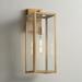 Titan 20 1/4" High Soft Gold Clear Glass Wall Sconce